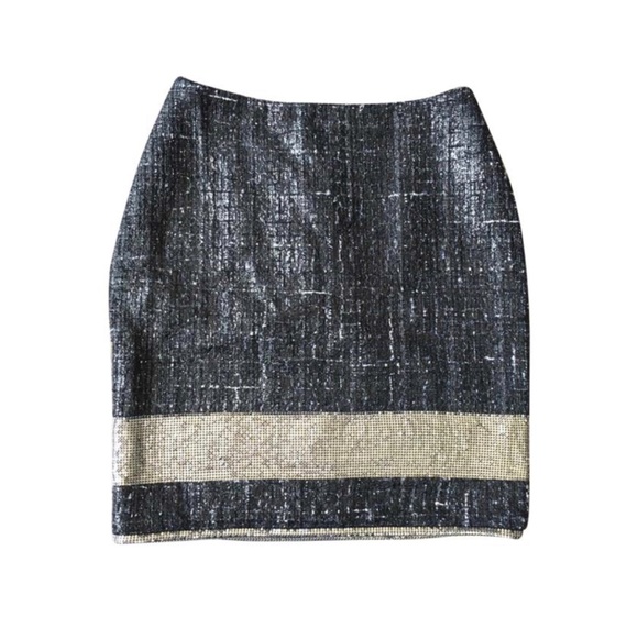 Versace Dresses & Skirts - Versace Tweed and Chainmail Skirt